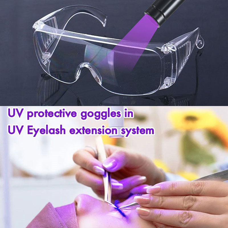 Eyelash Extension With Glasses - Okulary ochronne UV do przedłużania sztucznych