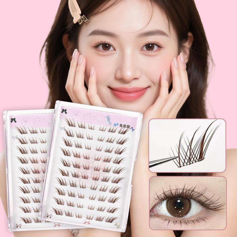 Eyelash Extension Glue For Sensitive Eyes - Sztuczne rzęsy bez kleju, efekt lisich