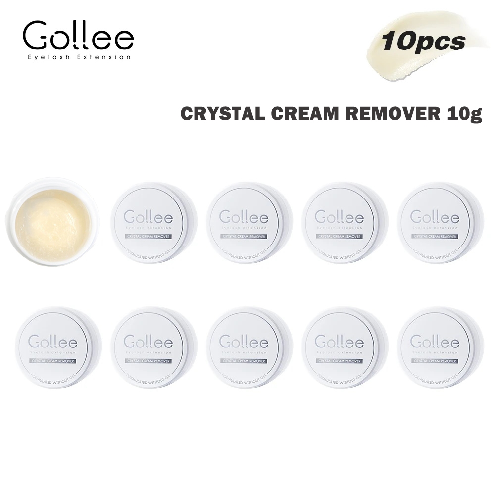 Eyelash Extension Glue For Sensitive Eyes - Gollee 5/10 szt. Profesjonalny krem do
