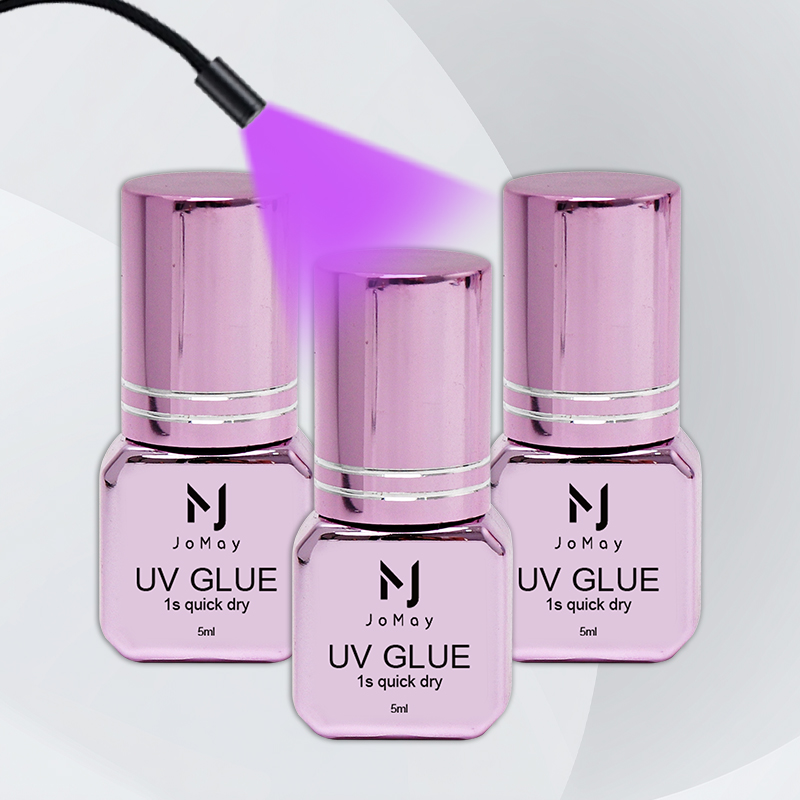 Eyelash Extension Glue For Sensitive Eyes - JOMAY 3 Butelki Szybkoschnący Klej UV