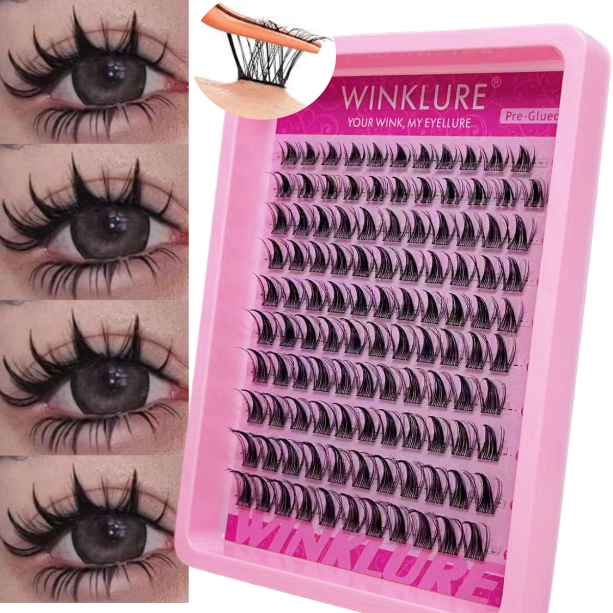 WINKLURE Samoprzylepne kępki s – Eyelash Extension Volume Cat Eye recenzja i cena